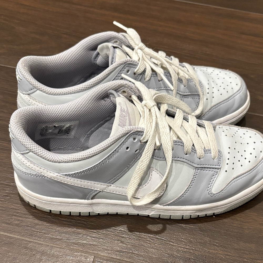 Nike Low-Profile Sneakers in White and Light Gray